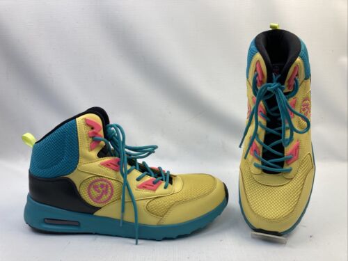 ZUMBA Air Bounce High Top Shoes Trainers DANCE Zumba’s Line W/Max Support (Read)