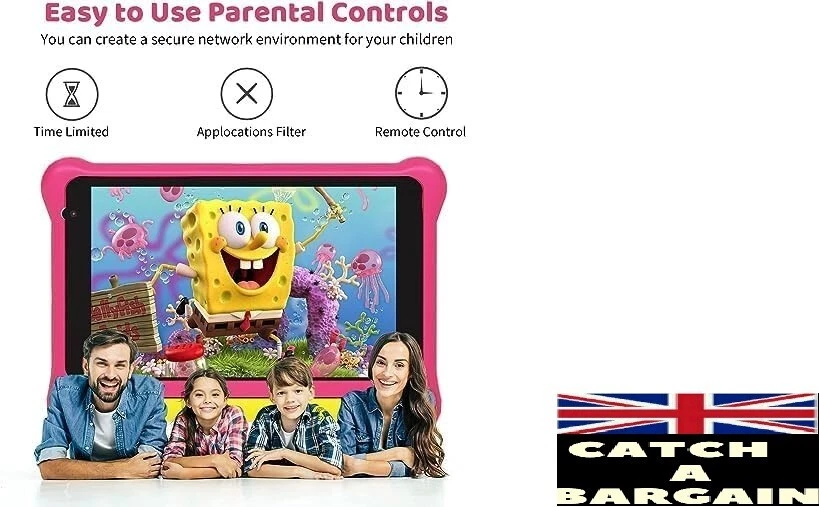 8 inch T801 Kids Tablet 2GB RAM 32GB ROM 4000mAh Android 10 IPS HD Display (K809 - Image 2 of 4