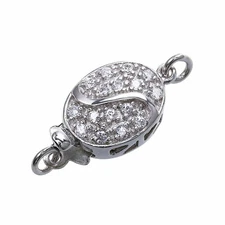 925 Sterling Silver Oval Shape Clasp Size 10x13mm Sold Per Piece