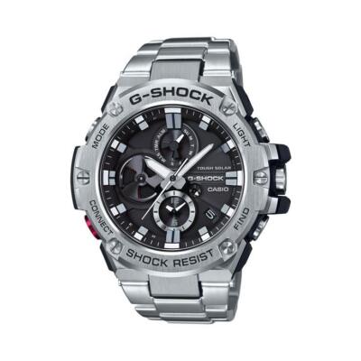 CASIO G-SHOCK G-STEEL GST-B100D-1AJF Black Silver Men's Watch Analog Tough Solar