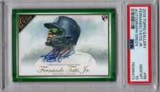 2019 Topps Gallery Green FERNANDO TATIS JR. AUTO RC #56 PSA 10 /99 POP  2