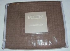 Noble Excellence Moderne AARON Reversible Quilted STANDARD Sham Pillowcase Brown