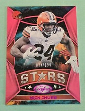 2021 Panini Certified NICK CHUBB #CS-7 Certified Stars Mirror Pink #/199 Browns
