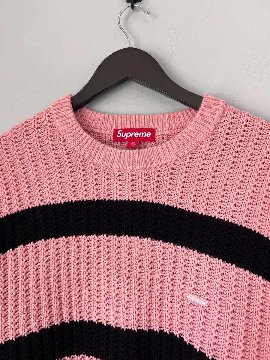 Supreme Loose Gauge Small Box Logo Sweater - Size XL - Pink