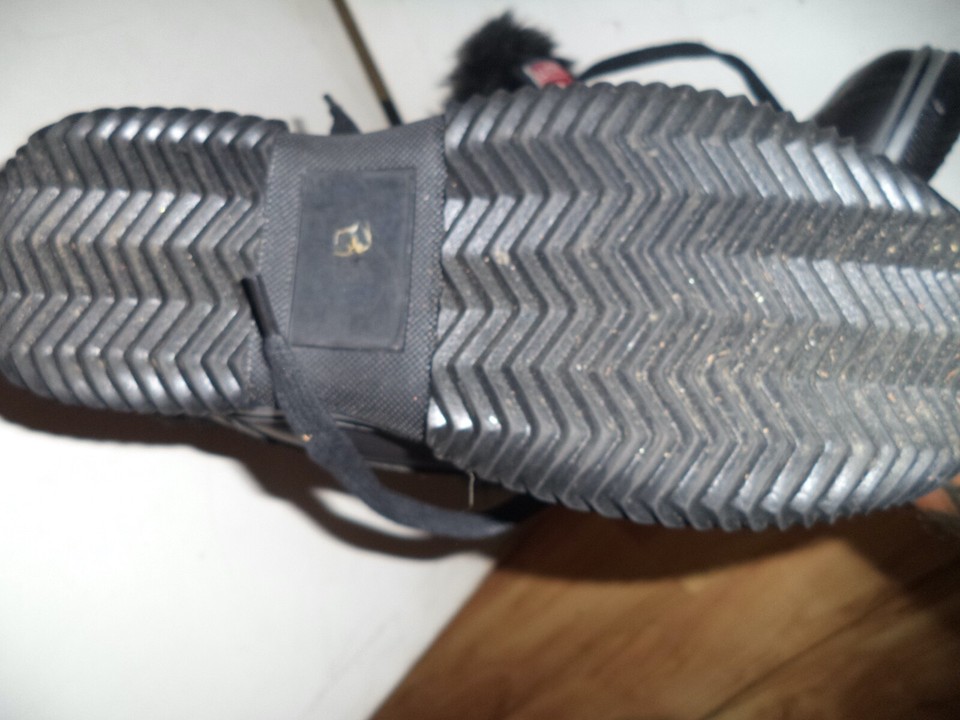 Laneige Canada Womens 7.5 Snow Boots Brown Leather Faux Fur Trim