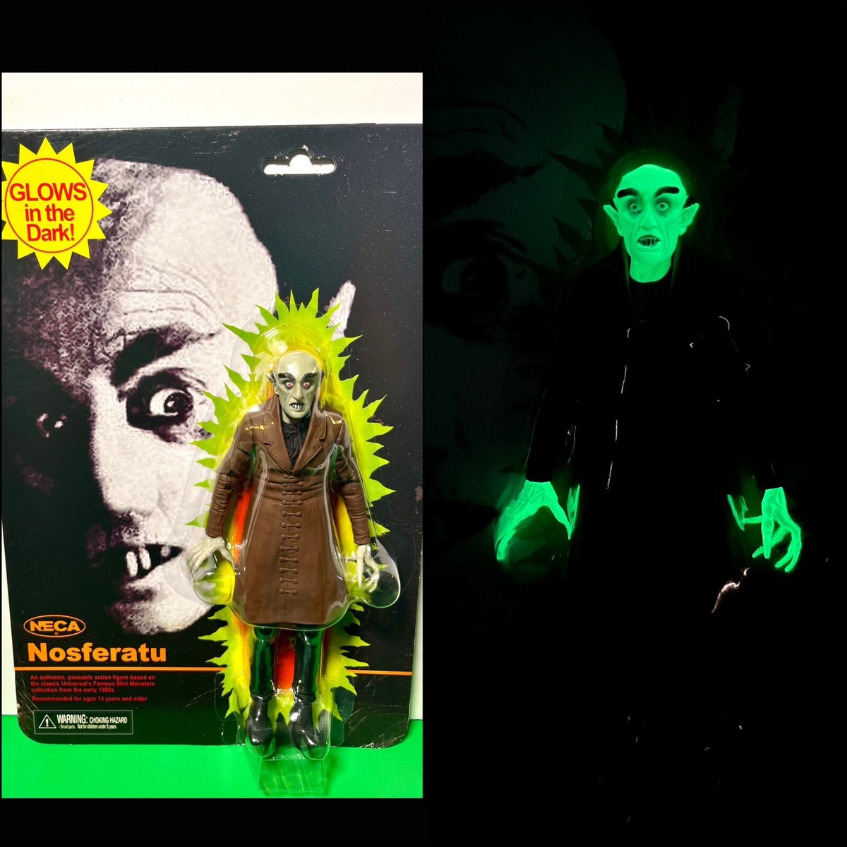 2024 NECA SDCC Exclusive- NOSFERATU GLOW IN THE DARK Action Figure 