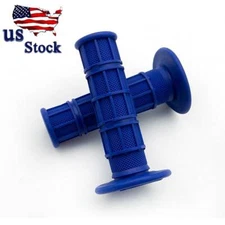 CNC Blue Dirt Rubber Hand Grips For Honda CR80R/85R CRF150R CR125R/250R CRF450R