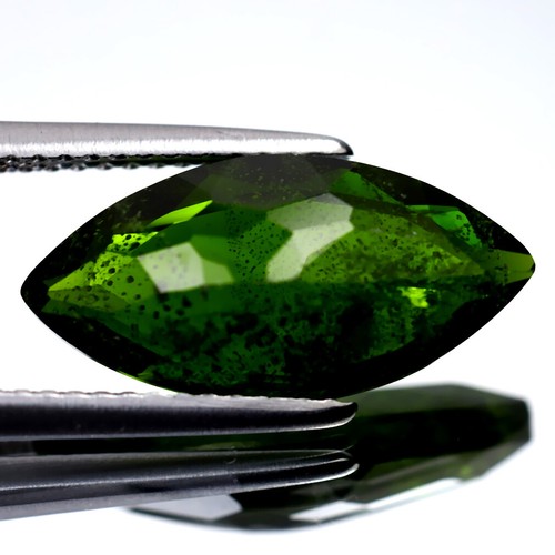 4.81 ct Beautiful Marquise Cut (17 x 8 mm) (Un-Heated) Green Chrome Diopside - Picture 2 of 2