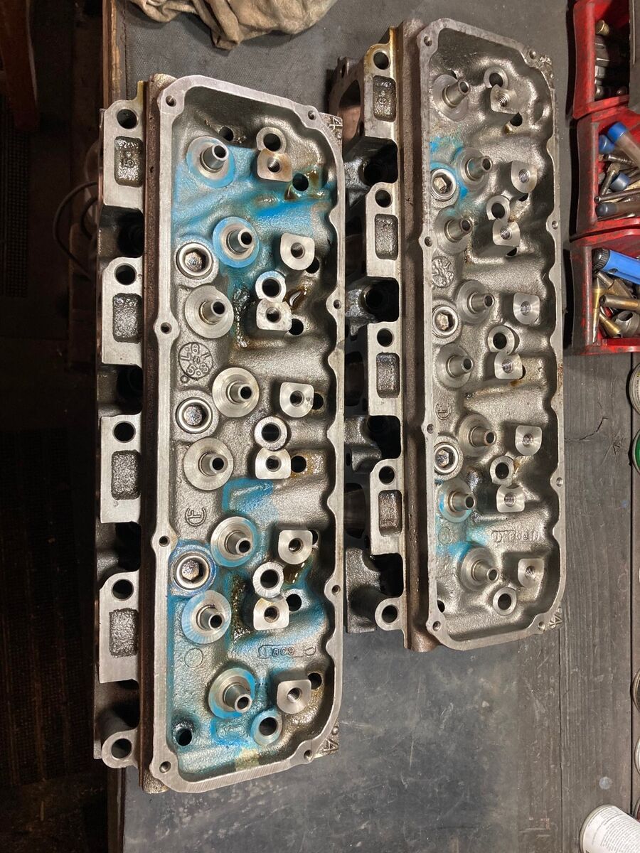351c 4V Heads NOS Closed Chamber 4 dot 351 Cleveland GT 351c 4V Heads NOS Closed Chamber 4 dot 351 Cleveland GT