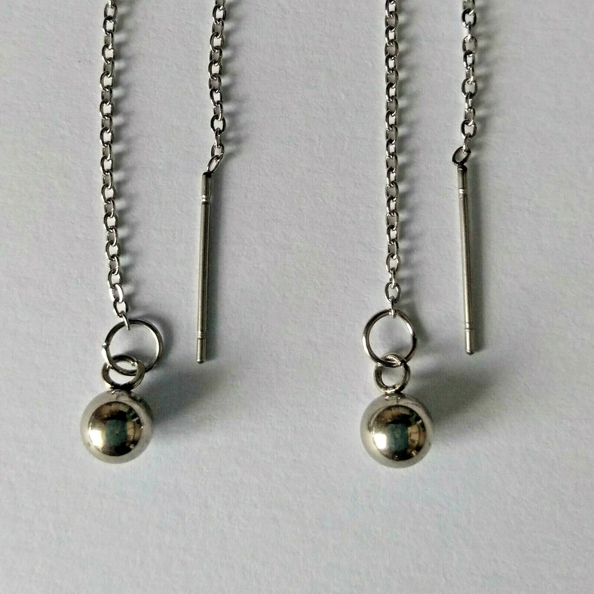 Stainless steel shop threader earrings