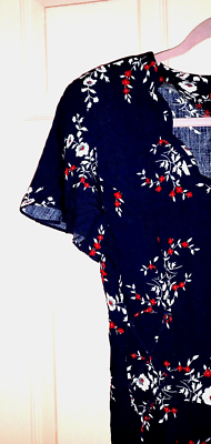 Bentley Floral Size 12 Rayon - Viscose Short Sleeve Dress | eBay