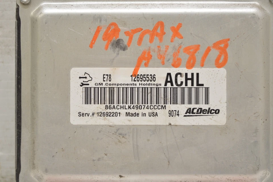 Chevrolet Express 2500 12695536 2017 2018 unidad de módulo de control del motor Ecm H62 012 Foto 3 de 4