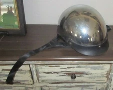 Rodia Motorcycle Helmet Open Face 1/2 Shell Medium Mirror Glass Shine