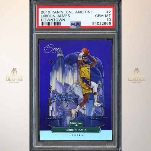 LEBRON JAMES 2019-20 Panini One and One Downtown #2 Case Hit SSP PSA 10 *RARE*