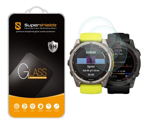 3X Tempered Glass Screen Protector for Garmin Fenix 8 (Solar/ Amoled) (51mm) - 第 1/5 張圖片