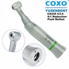 COXO Dental 4:1 Reduction Contra Angle Low Speed Handpiece CX235C3-4 Push Button