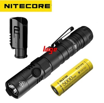 NiteCore MH12 V2 LED 1200 Lumens USB Rechargeable Flashlight Torch + Battery