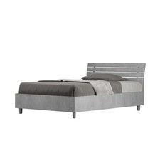 Letto 1 Piazza e Mezzo 120x200 cm Senza Rete Testata Doghe Inclinata Ankel