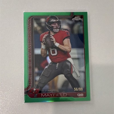 2025 Topps Chrome Baker Mayfield #281 Green Parallel 56/99 Buccaneers