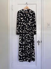 Zara Emile Dress Women's Size Small Black and White Print NWT