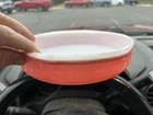 Vintage Pyrex Flamingo Pink #221 8-Inch Round Casserole Baking Dish
