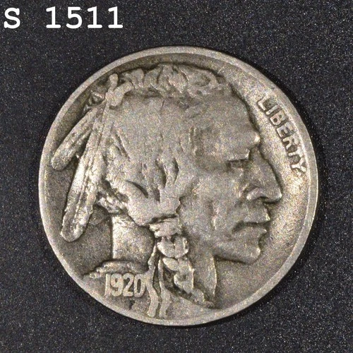1920-D Buffalo Nickel "VF" *Free S/H After 1st Item*