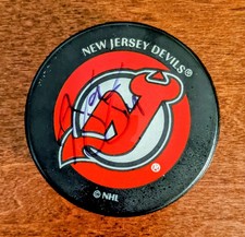 Brian Gionta SIGNED Autographed Official NHL NJ Devils Puck - Devils Canadiens