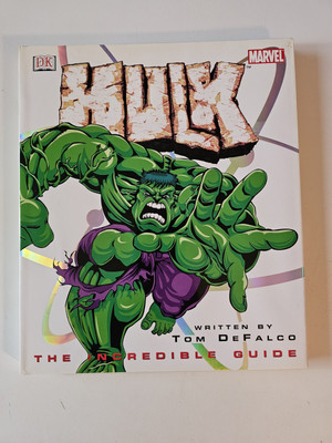 HULK The Incredible Guide - Marvel 2003 HC Tom DeFalco - Dam Back Top Dust Cover