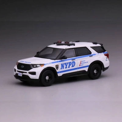 MARKENLOS 596 1:64 Ford Explorer 2020 NYPD Modellauto Diecast Spielzeug Sammler Miniatur