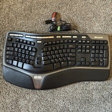 Microsoft Ergonomic Keyboard4000 USB Wired Keyboard  Tested 