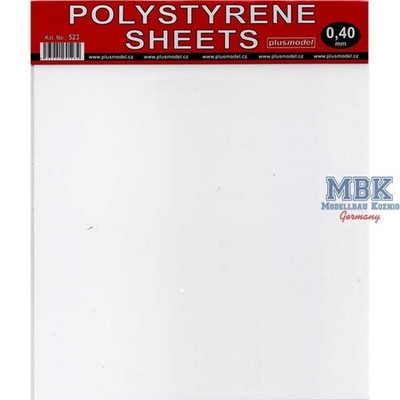 PLUS MODELS PL523 Polystyrene sheets 0,4 mm (220mmx190mm)