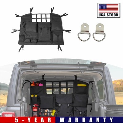 Rear Trunk Storage Bag Organizer Pocket for Jeep Wrangler JK JL 2007-24 4Door