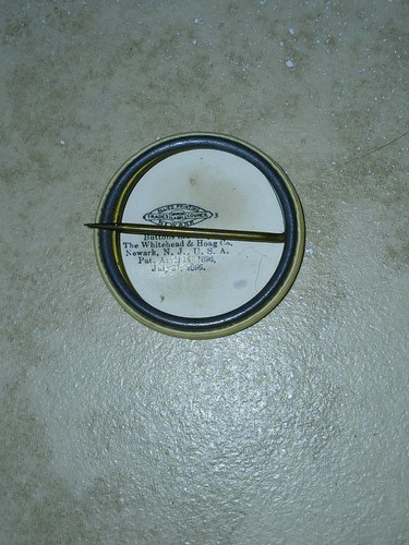 1896 Frick Company Eclipse Farm Equipment Advertising Celluloid Pin Nm Original - Picture 2 of 2