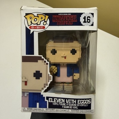 Funko Pop 8 Bit Stranger Things Eleven With Eggos 16 Box Is In Rough Shape