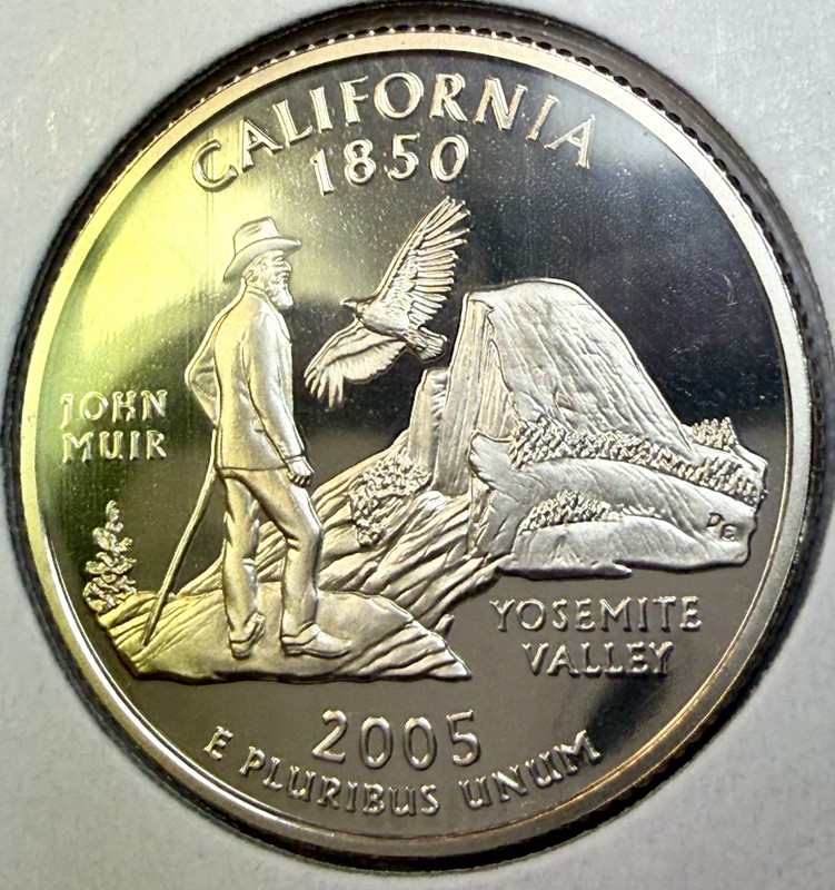 2005 S United States Washington California Yosemite Valley Quarter Proof Clad