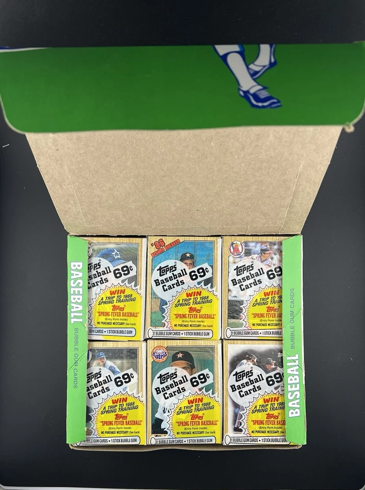 1987 年 Topps 棒球大提琴盒 • 24 个密封大提琴包 • 每包 31 张卡 — 第 2/4 张图片