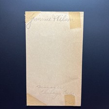 Jimmie Wilson Signed Government Postcard GPC JSA LOA