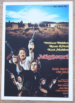 Filmplakatkarte  Missouri  William Holden, Ryan O'Neal