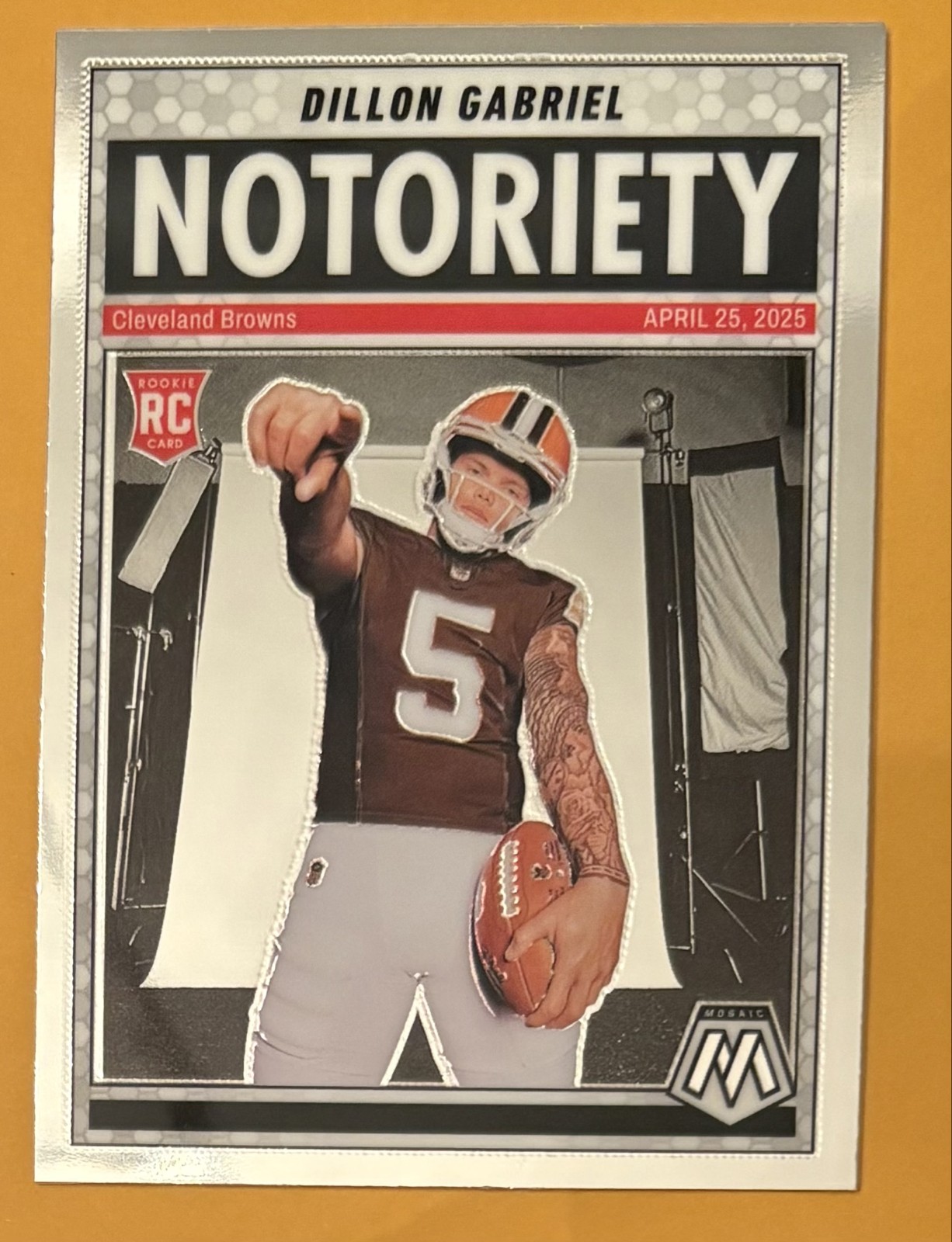 2025 Panini Mosaic - Notoriety Dillon Gabriel #19 (RC)