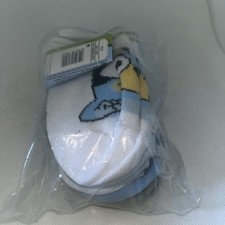 Bluey Bingo Baby Toddler Quarter Socks 6 Pair Fit Shoe Sizes XS/S Boy or Girl