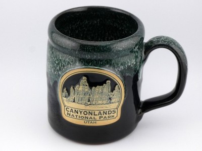 Deneen Pottery Canyonlands National Park Utah Green Mug USA 2019