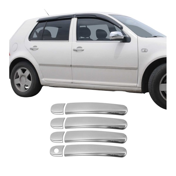 Chrom TüRgriff Blende FüR Skoda Superb 2001-2008 4-TüR Edelstahl 8Tlg-image