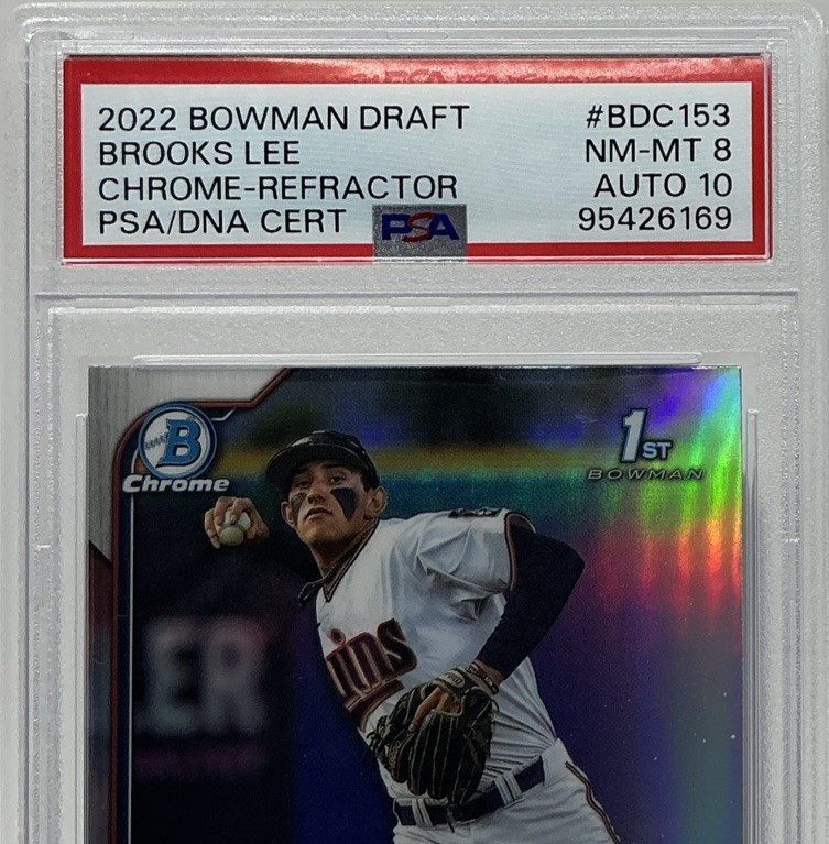 ハリー☆オーダーページ Brooks Lee Rookie Auto PSA 8/10- 2022 Bowman Chrome Draft