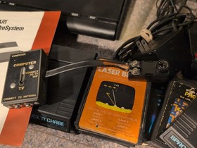 Atari 7800 Console With 15 Games Manual Tested Defender  Space Invaders Pac Man