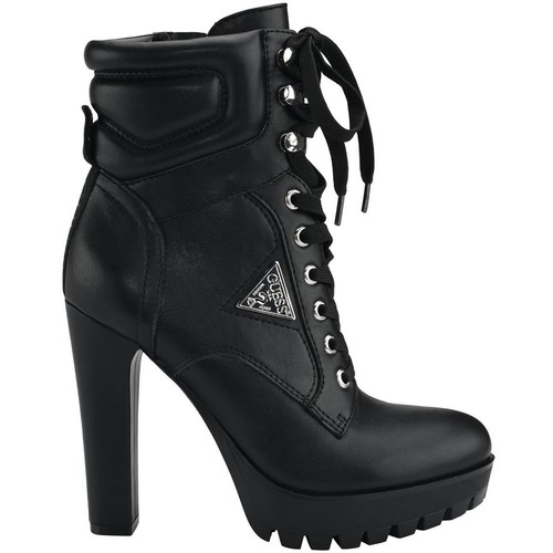 Guess Womens Tanisa Black Combat & Lace-Up Boots 8.5 Medium (B,M) BHFO 4776 - Picture 2 of 3
