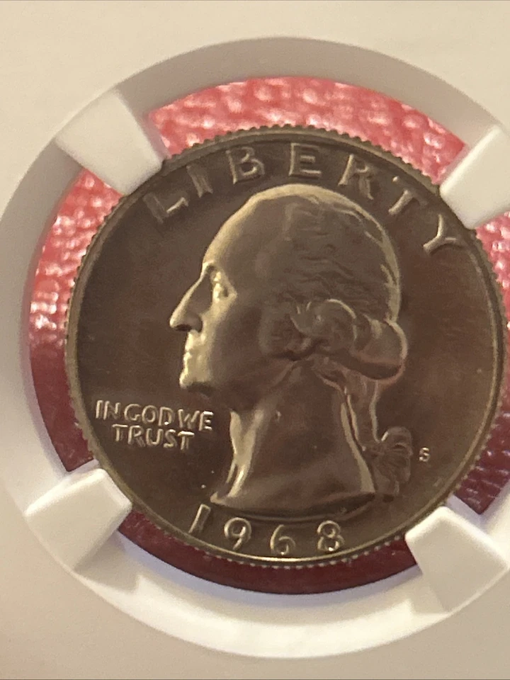 1968 S Washington Quarter PF 67 NGC Graded,absolutely Magnificent Piece Of US - Image 2 of 4