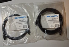 2 Binary Toslink Digital Audio Cables  1 x B4-TOS-1.5 1.5M &  1x B4-TOS-4 4M