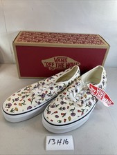 NEW Vans Authentic Poppy Floral Cream Canvas Shoes Women 8.5 VN0A5JMPCRM 13H16