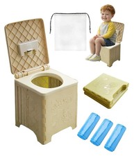 Portable Foldable Travel Potty for Toddlers with Bag 45 Liners, Car Home
