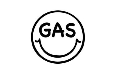 Speech bubble sticker Smile Full of gasoline Setagaya Base Fuel cap DIY Cut lett